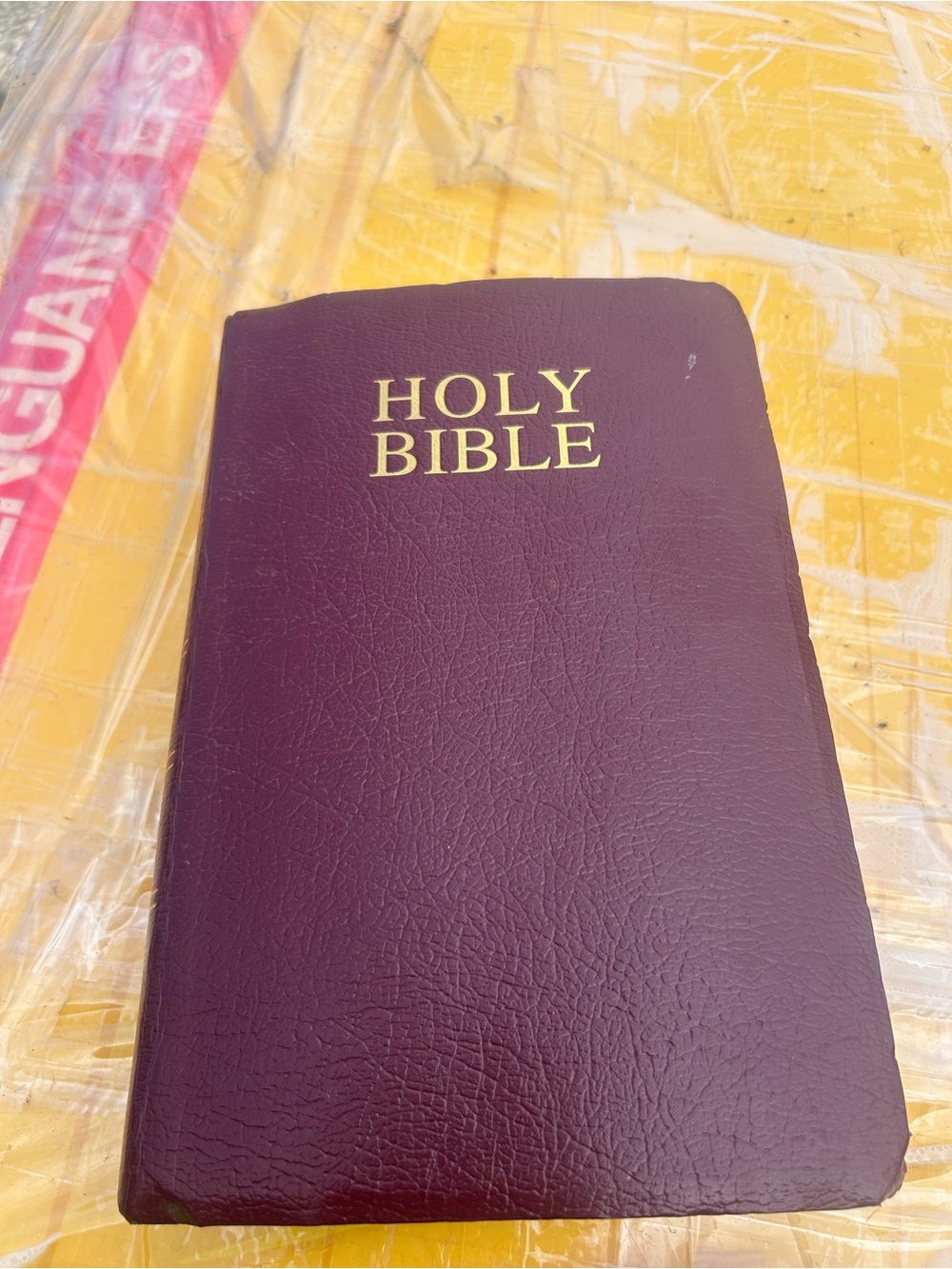 Holy Bible King James Version in Red Letter Burgundy Hardcover 2002 by Zondervan
